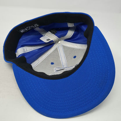 Novus Baseball Cap Blue XL SPF Logo American Flag Stretch Fit Hat Performance