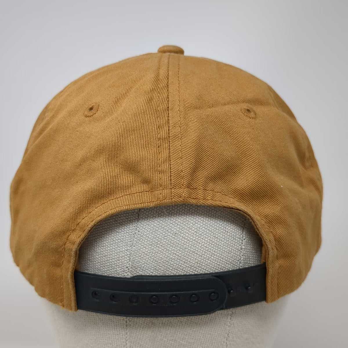 atonal Nebraska Script 5 Panel Brown One Size Snapback Adjustable Cotton Hat