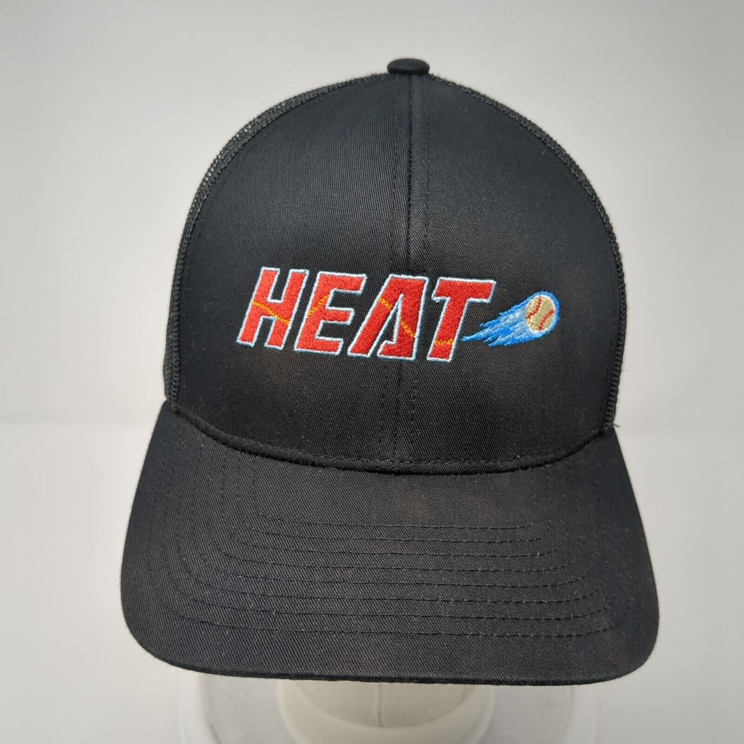 Heat Baseball Snapback Trucker Hat Black One Size Pacific Headwear