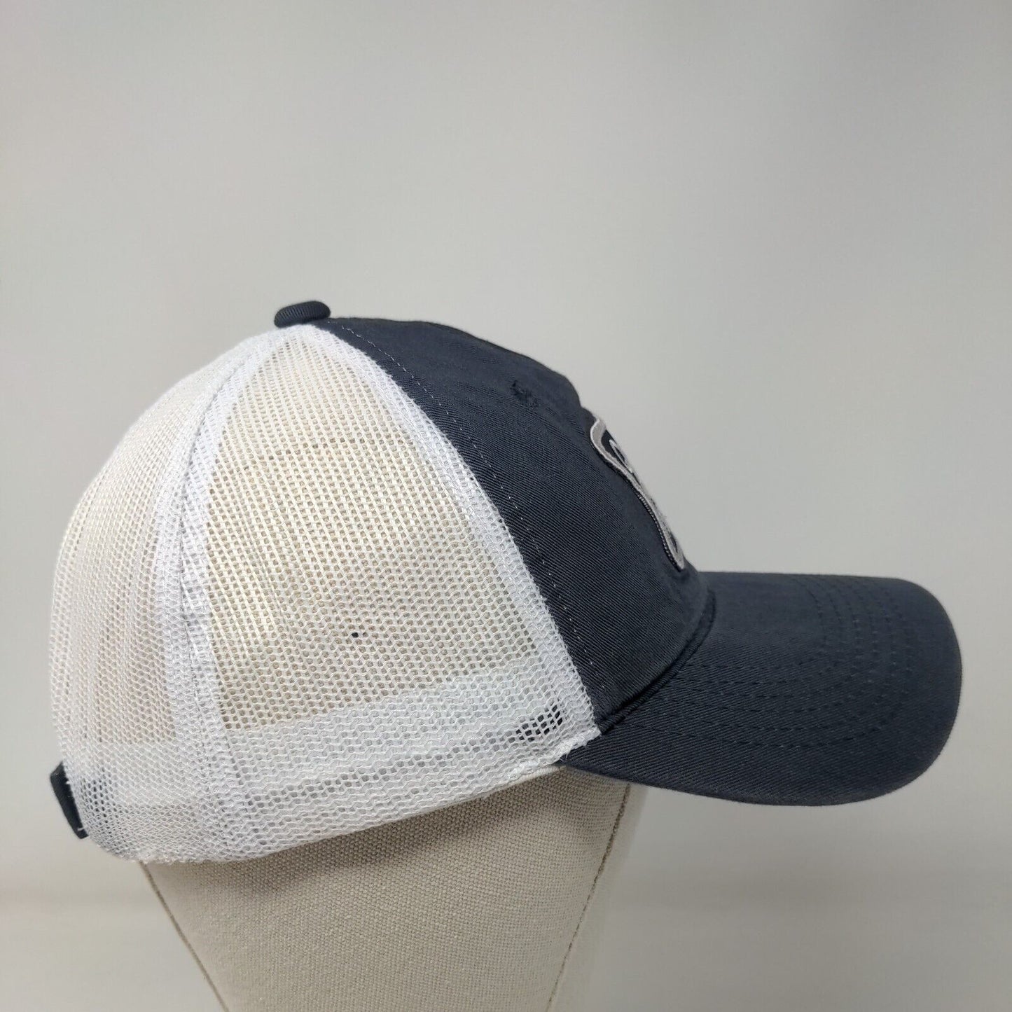 Hamilton's on Magnolia Strapback Trucker Hat Blue OSFM Adjustable Mesh Back