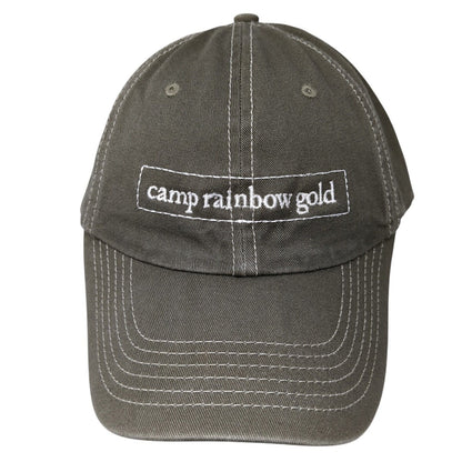 Camp Rainbow Gold St. Luke's Wood River Slideback Hat Brown OS Adjustable Cotton