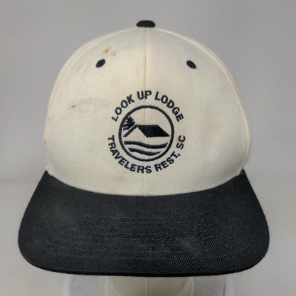 Look Up Lodge Travelers Rest Snapback Hat Cream One Size Colorblock