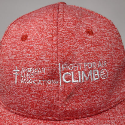 American Lung Association Fight For Air Climb Strapback Hat Red OS Hit Wear
