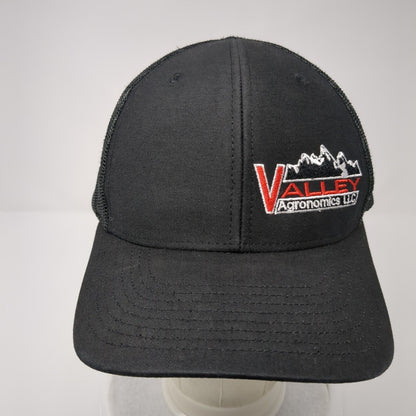 Valley Agronomics LLC Snapback Trucker Hat Black OSFA Mesh Back Solid