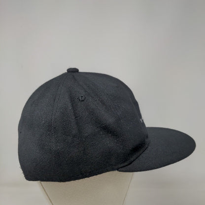 WSEC Compass Premium Snapback Hat Black OSFA Adjustable 6 Panel Max Headgear