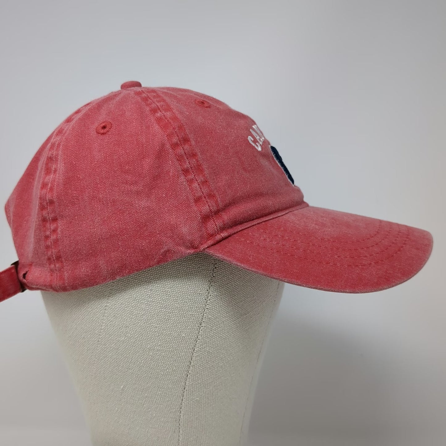 OTTO CAP Baseball Cap Red One Size Cancun Embroidered Slideback Cotton Hat