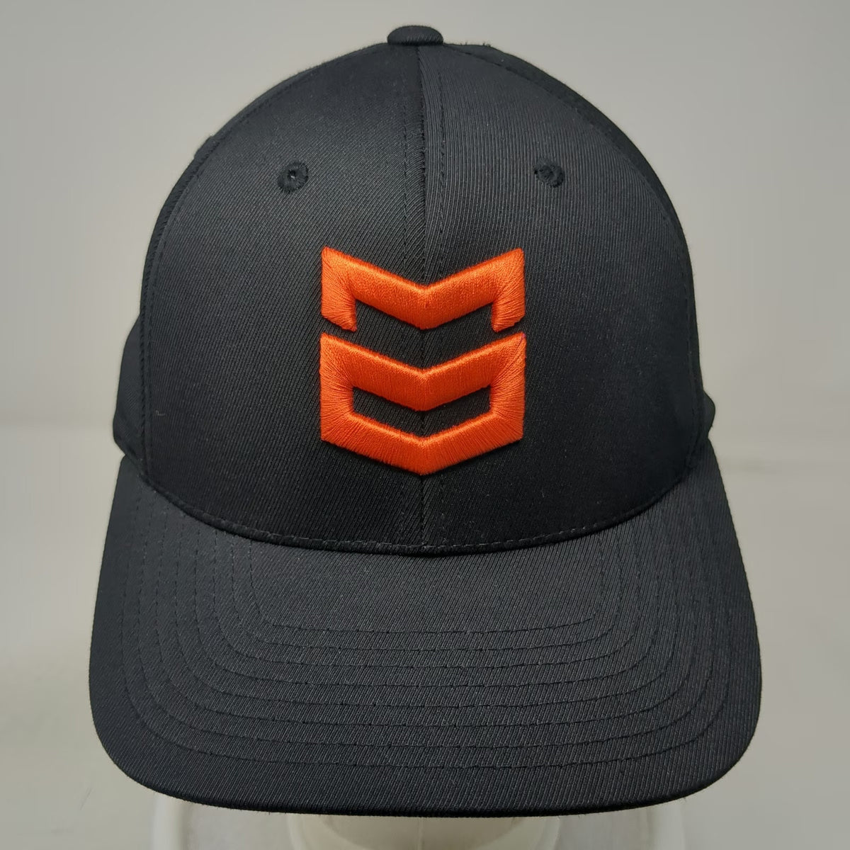 Yupoong Snapback Hat Black One Size MTN OPS Orange Logo Flexfit 110 Structured