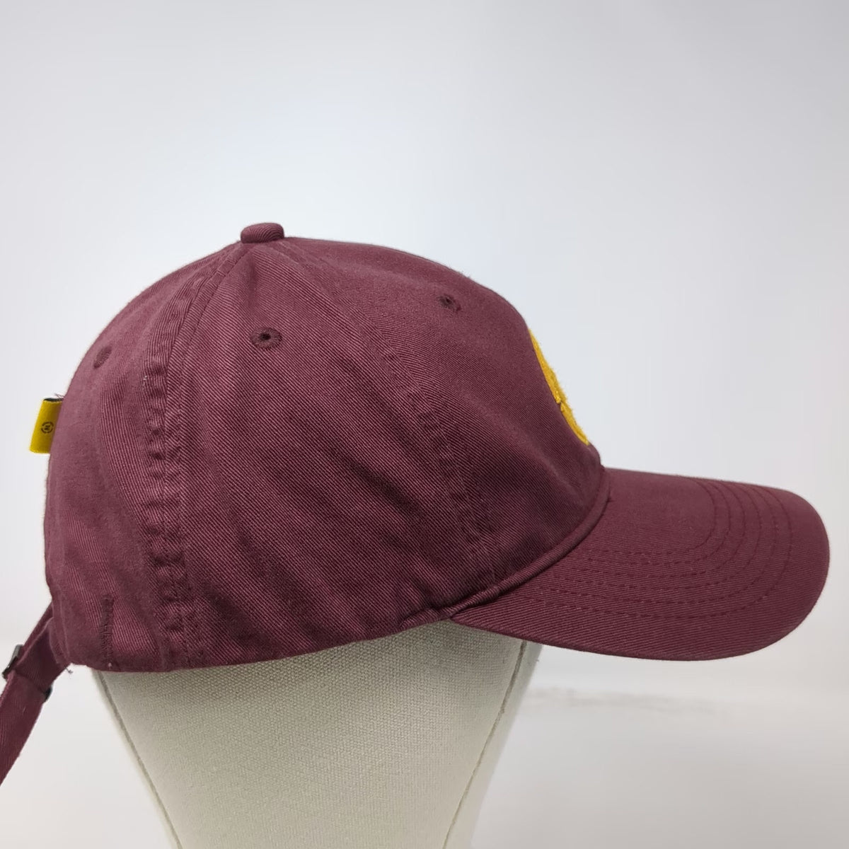 Nautica Baseball Cap Red One Size NJC Logo Slideback Cotton Contrast Stitch Hat