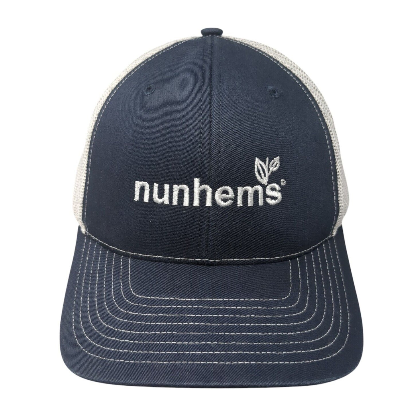Nunhems Snapback Trucker Hat Blue One Size Adjustable Mesh Back Richardson