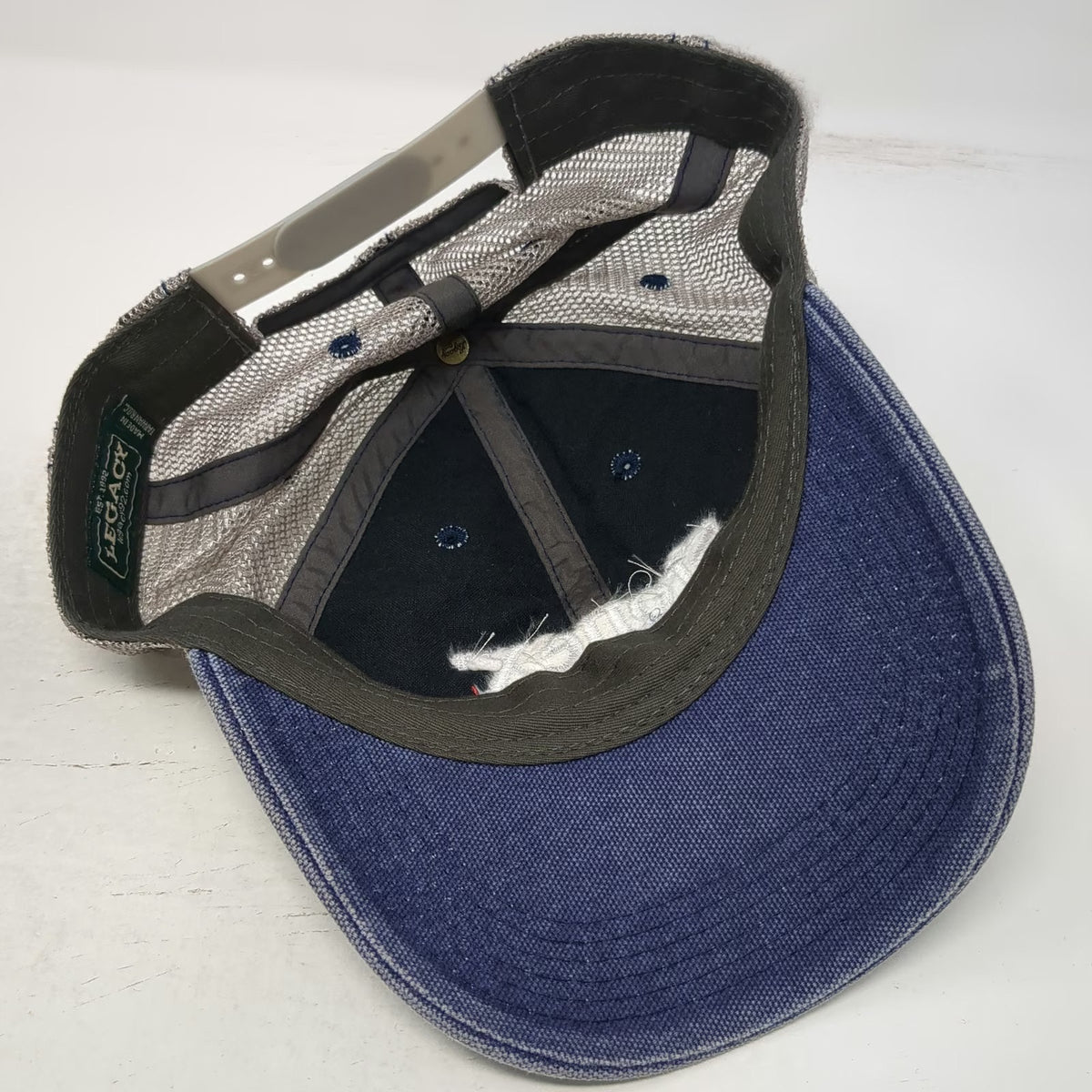 Legacy Trucker Hat Blue One Size StoneX Group Logo Mesh Back Snapback Athletic