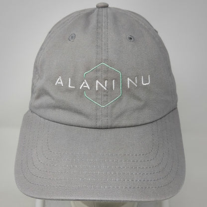 Otto Baseball Cap Gray One Size Alani Nu Logo Cotton Slideback Buckle Curved Hat