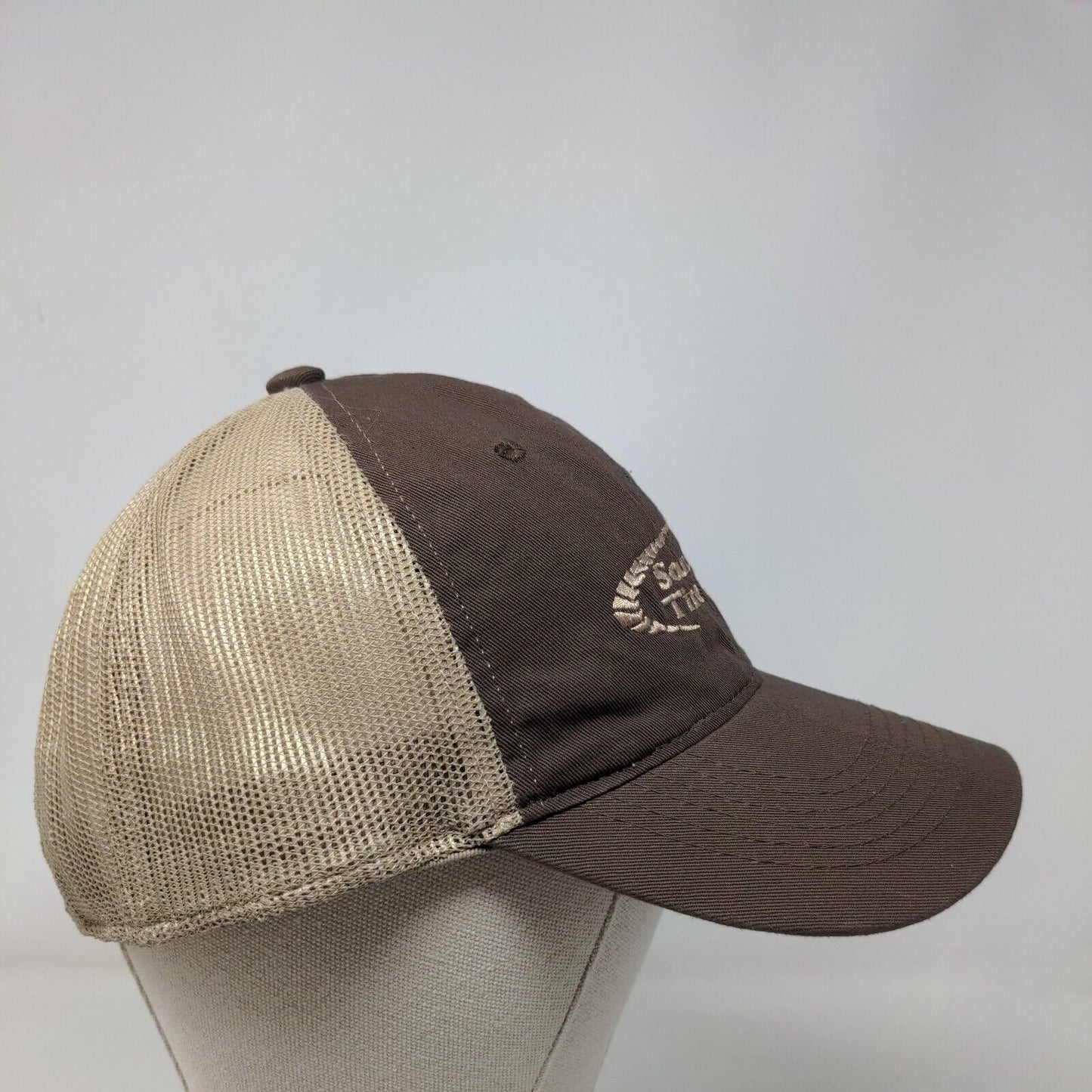 Southern Tire Mart Strapback Trucker Hat Brown One Size Embroidered Mesh Back