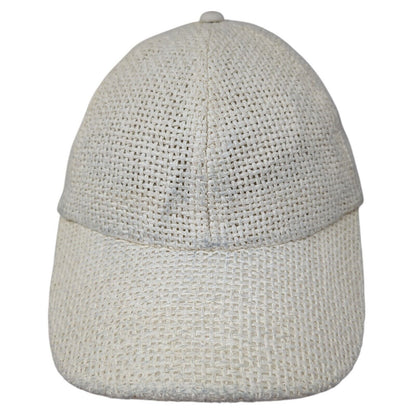 J. Crew Slideback Hat Tan One Size Adjustable Breathable Paper Straw Blank