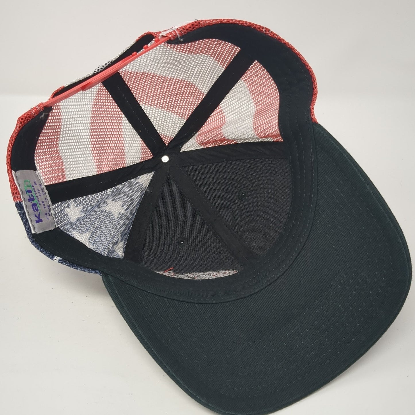 M Snapback Trucker Hat Multicolor OS Adjustable Patriotic Stars &Stripes Katl