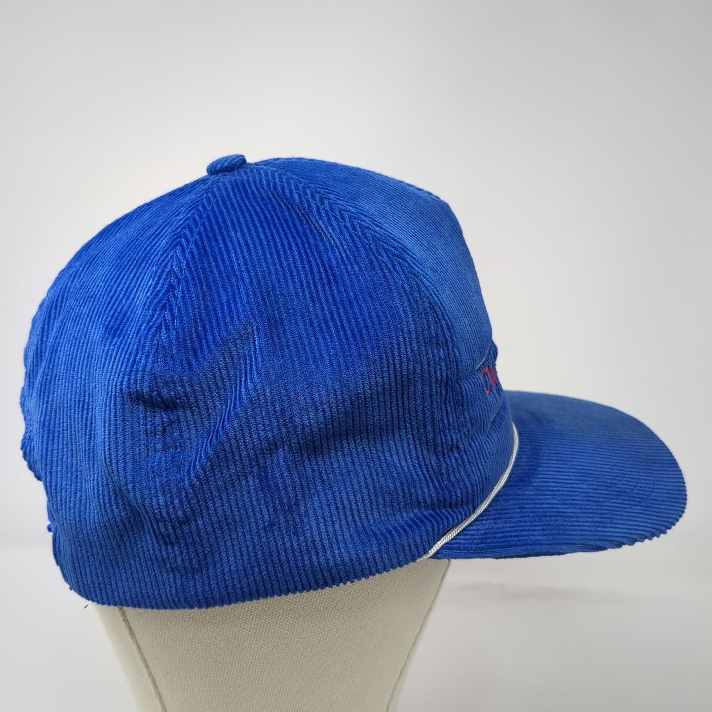 Trucker Blue One Size Hat Washington DC Corduroy Rope Skyline Cityscape Cap