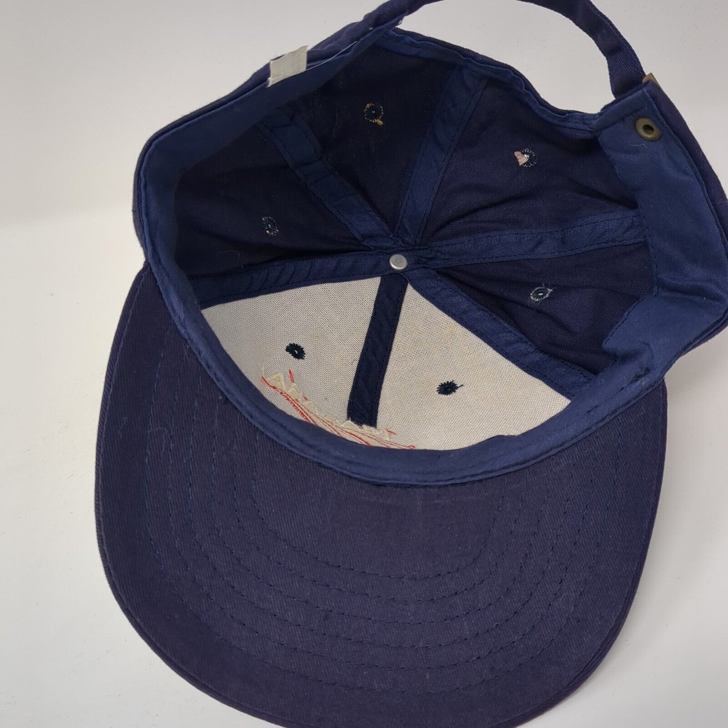 Niagara Falls Slideback Hat Blue One Size Solid Adjustable Embroidered