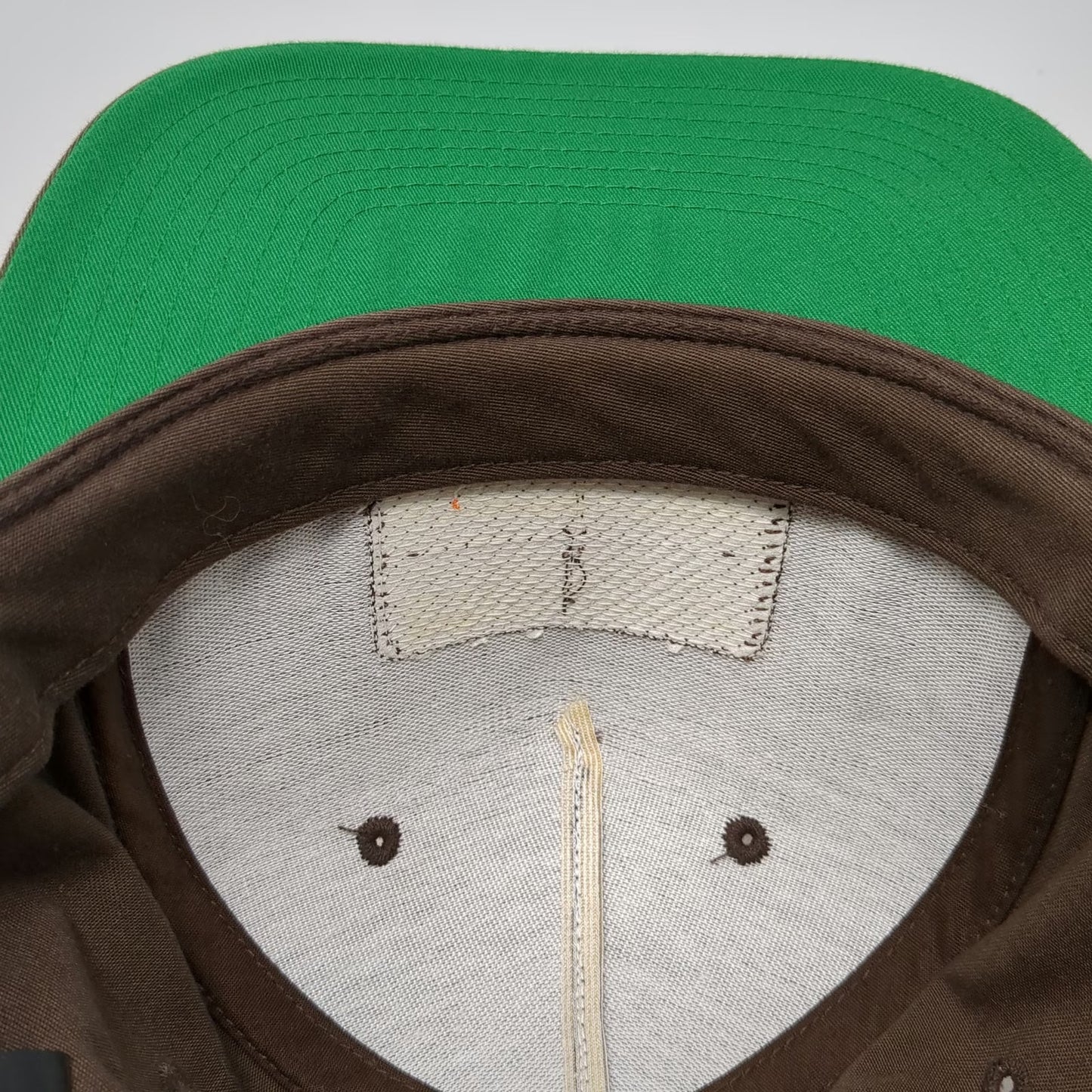 Brixton 5 Panel Brown Hat One Size Manufacturing Co Patch Snapback Flat Bill