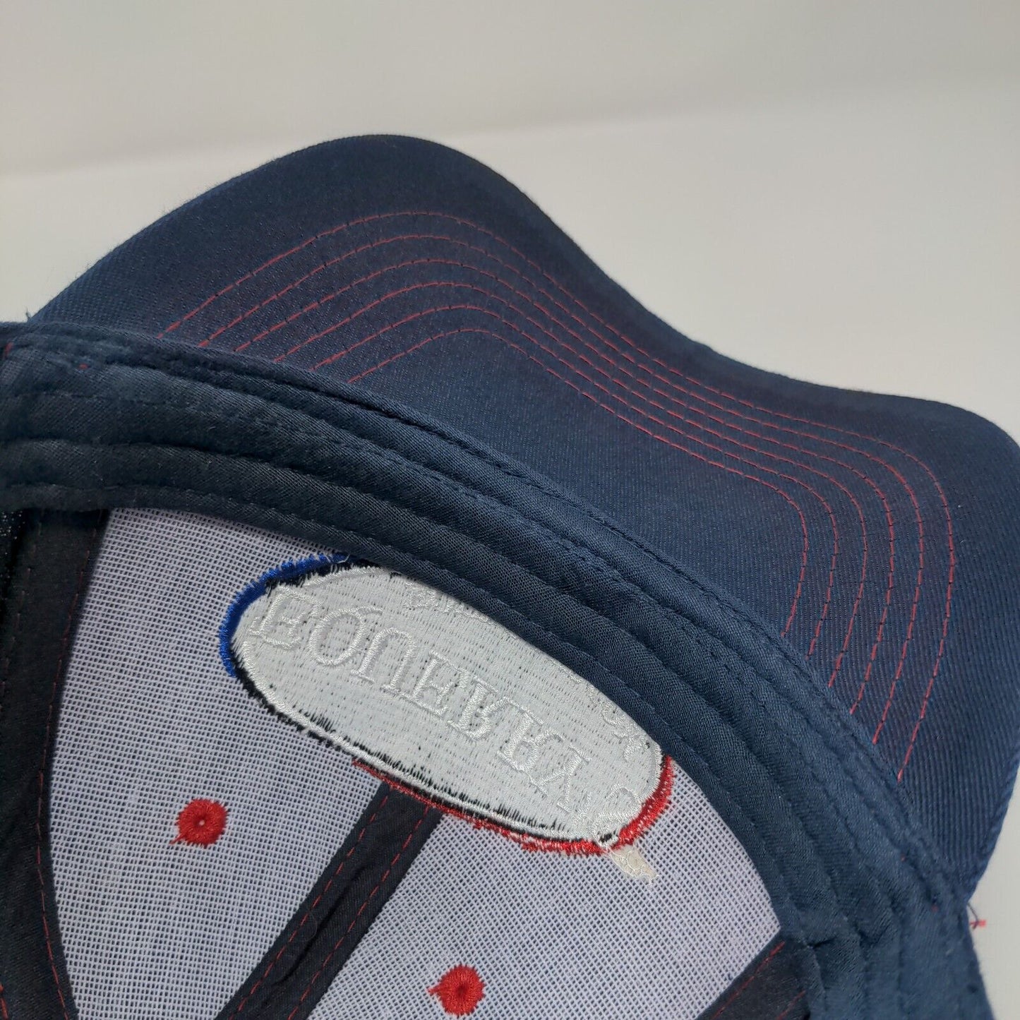 Equerry's Strapback Hat Blue OS Adjustable Embroidered Vented Holes 6 Panel