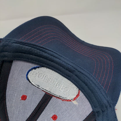 Equerry's Strapback Hat Blue OS Adjustable Embroidered Vented Holes 6 Panel