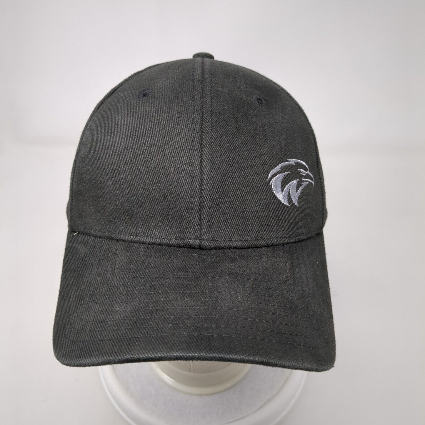 WyoTech Fitted Hat Black M/L Embroidered Solid Proflex By Outdoor Cap