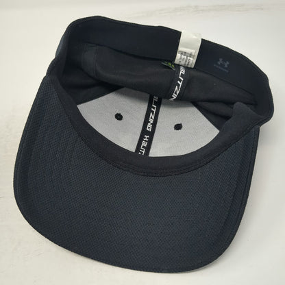 Under Armour Baseball Cap Black L Fitted Blitzing Polyester Mesh Athletic Hat