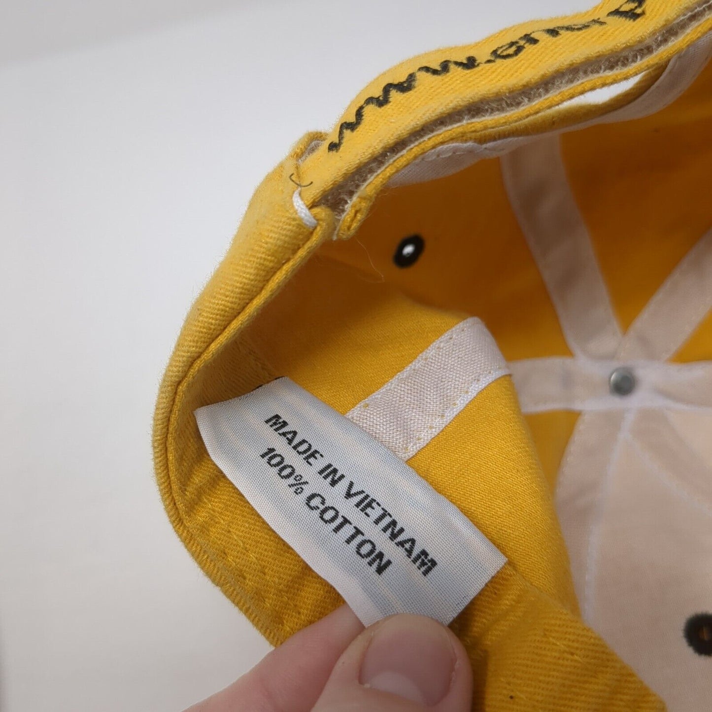 Enerpac Strapback Hat Yellow One Size Adjustable Embroidered 6 Panel