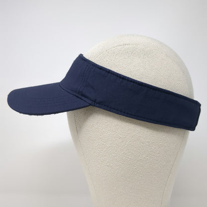 American Needle Visor Blue One Size Winged Foot Golf Clubs Embroidered Hat