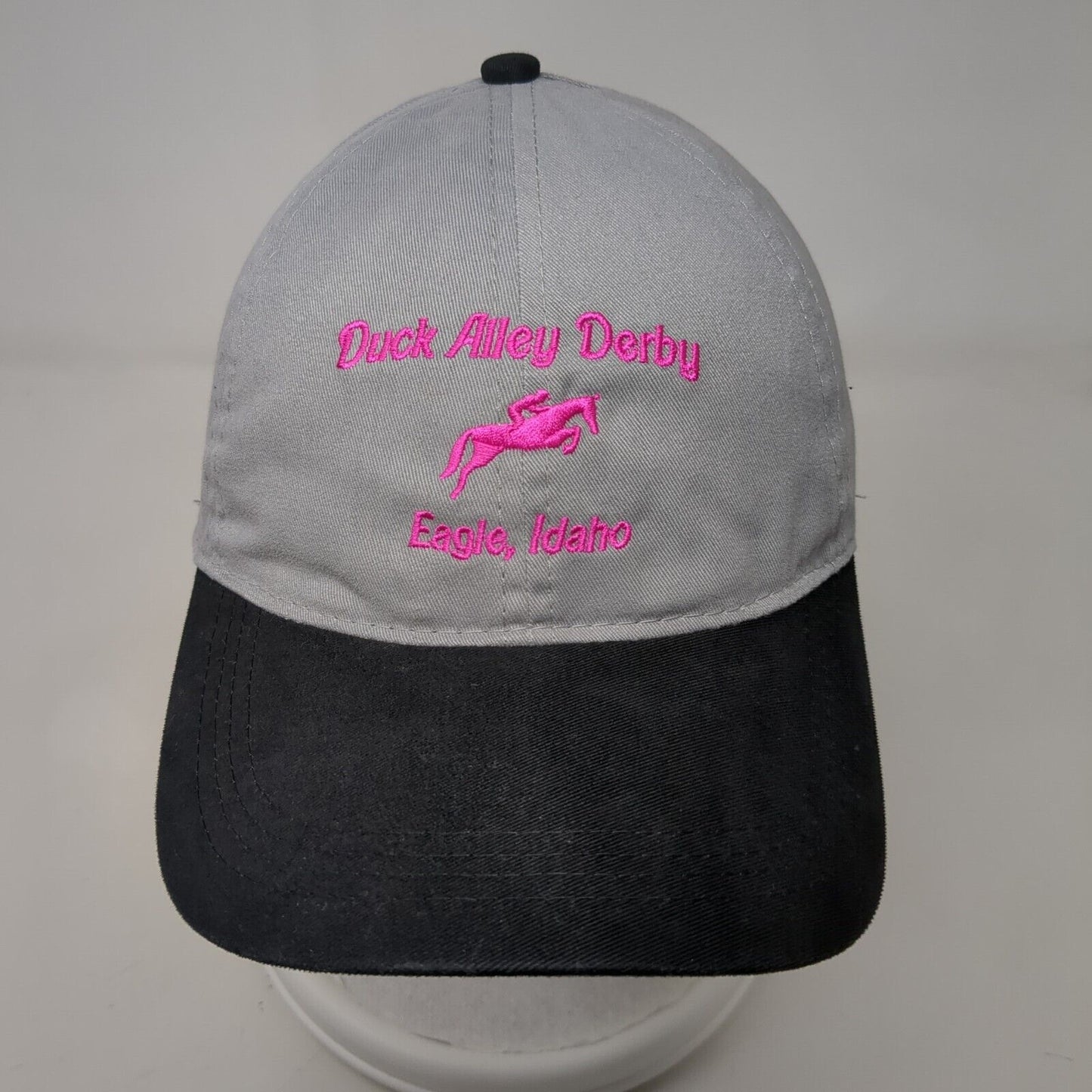 Duck Alley Derby Eagle Idaho Slideback Hat Gray OS Adjustable Embroidered Otto