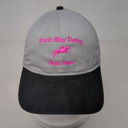Duck Alley Derby Eagle Idaho Slideback Hat Gray OS Adjustable Embroidered Otto