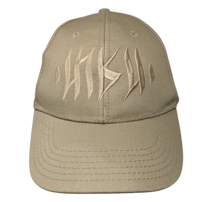 Unbranded Slideback Hat Tan OSFM Embroidered Adjustable Vent Holes