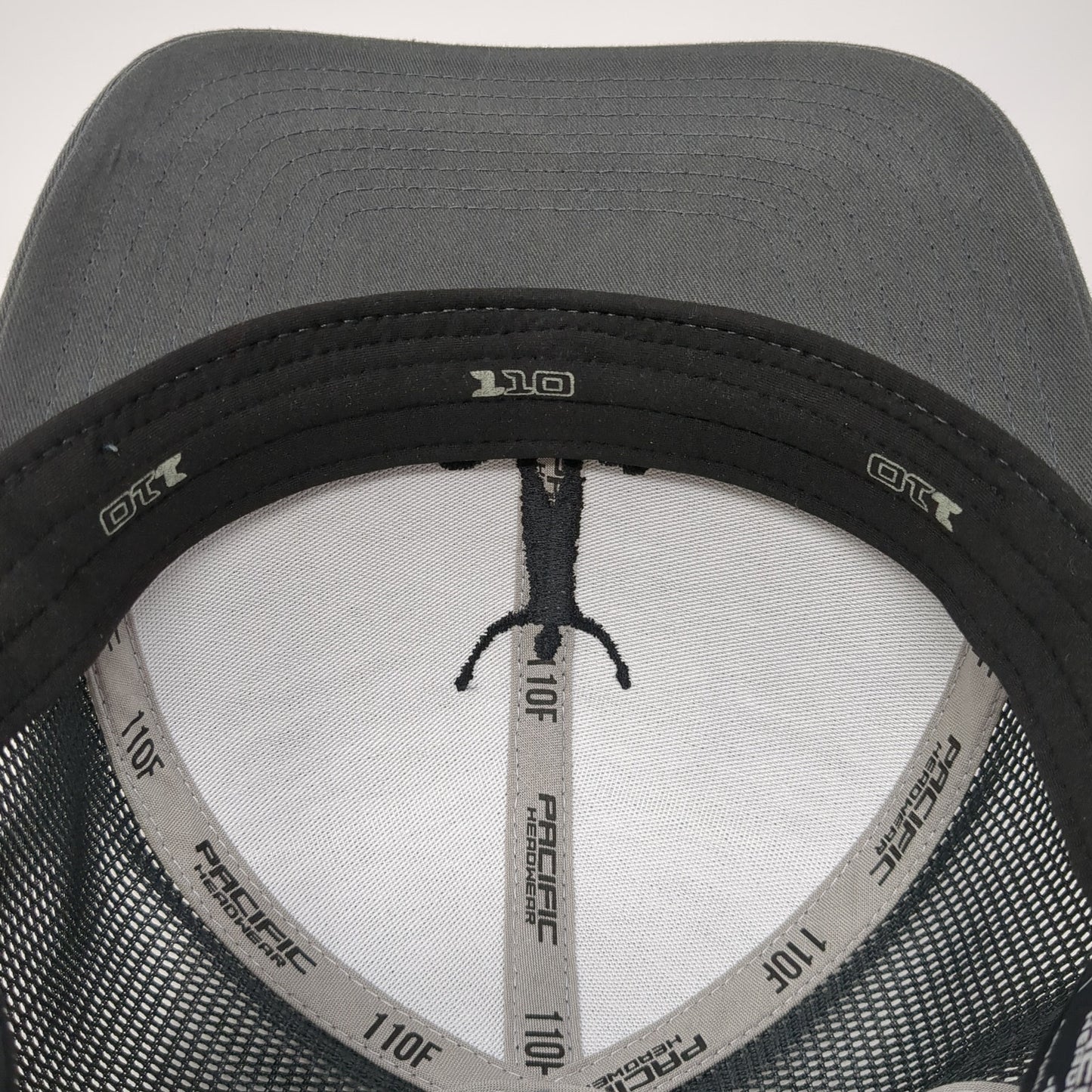 JCSAF Snapback Mesh Back Trucker Hat Gray One Size Pacific Headwear