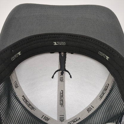 JCSAF Snapback Mesh Back Trucker Hat Gray One Size Pacific Headwear