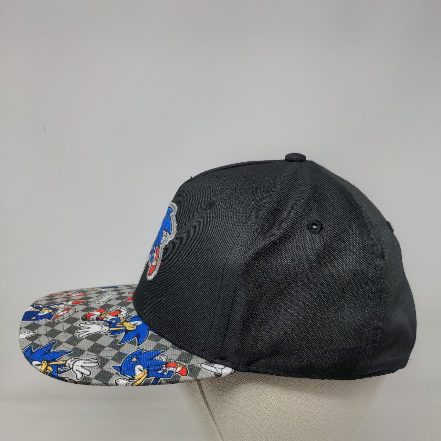 Sonic The Hedgehog Snapback Hat Multicolor One Size Embroidered 6 Panel SEGA