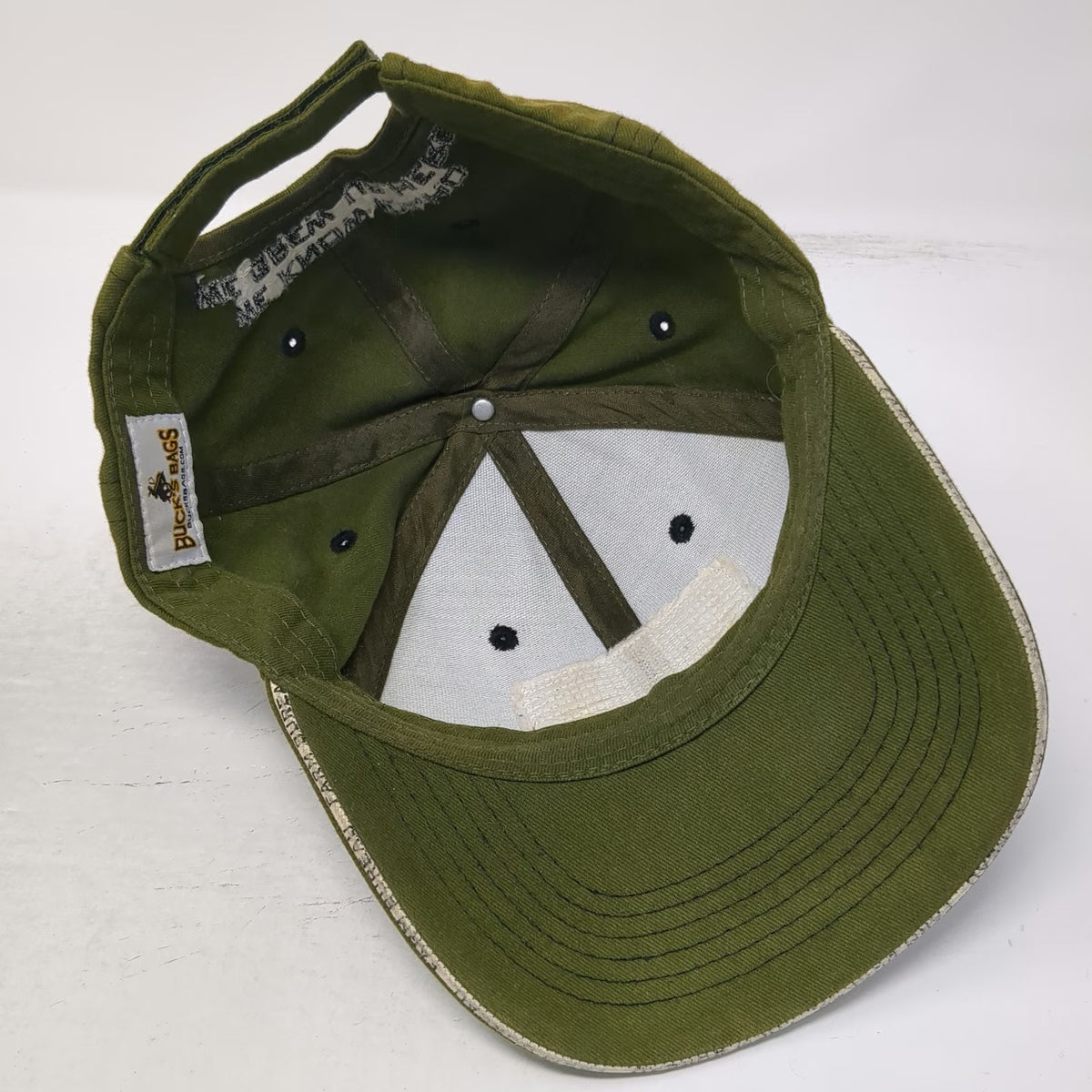 Buck's Bags Baseball Cap Green One Size Farm Bureau Idaho Leather Patch Logo Hat