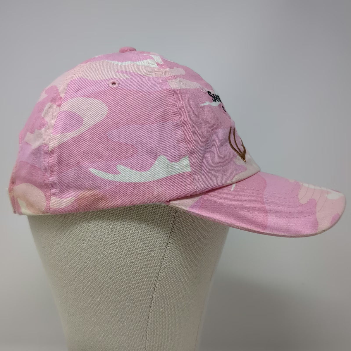 Port Authority Shed Horn Cellars Pink Camo One Size Antler Baseball Cap Hat