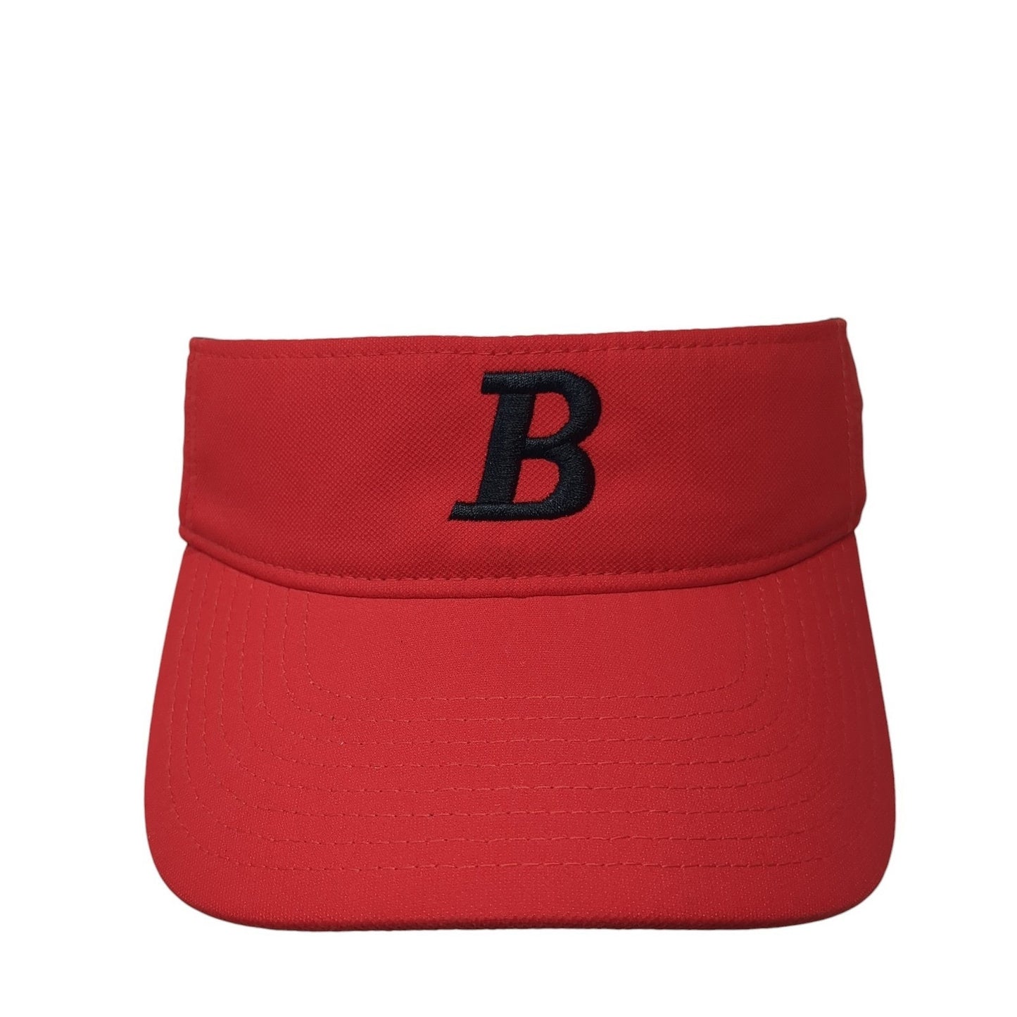 Letter B Strapback Visor Hat Red One Size Adjustable Embroidered Nike