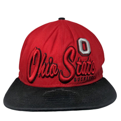 New Era Men's Snapback 9Fifty Hat Red Size M/L Embroidered Ohio State Buckeyes