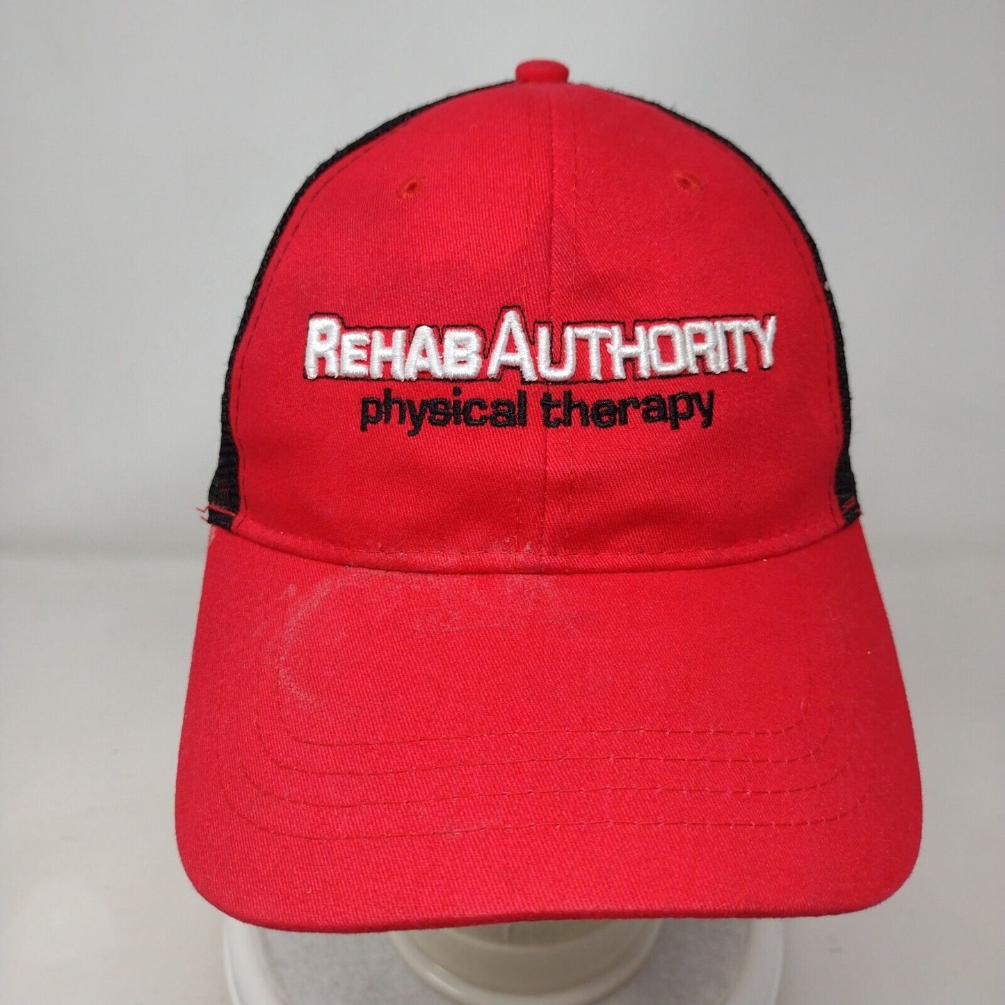 Rehab Authority Physical Therapy Snapback Trucker Hat Red One Size Cap America