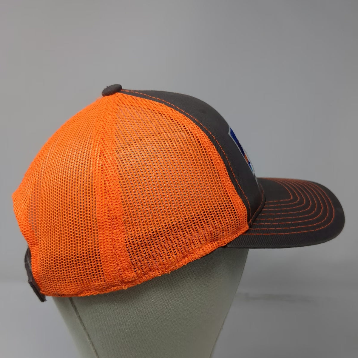 Outdoor Cap Baseball Cap Gray Orange One Size Redfish Lake Lodge Idaho Mesh Hat