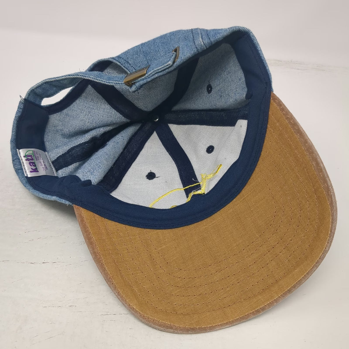 Kati Baseball Cap Blue Brown One Size Denim Rocky Mountain Research Station Hat