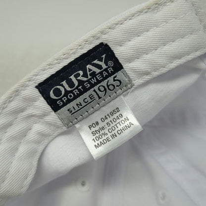 Ouray Baseball Cap White One Size Catalina Island Palm Tree Strapback Cotton hat