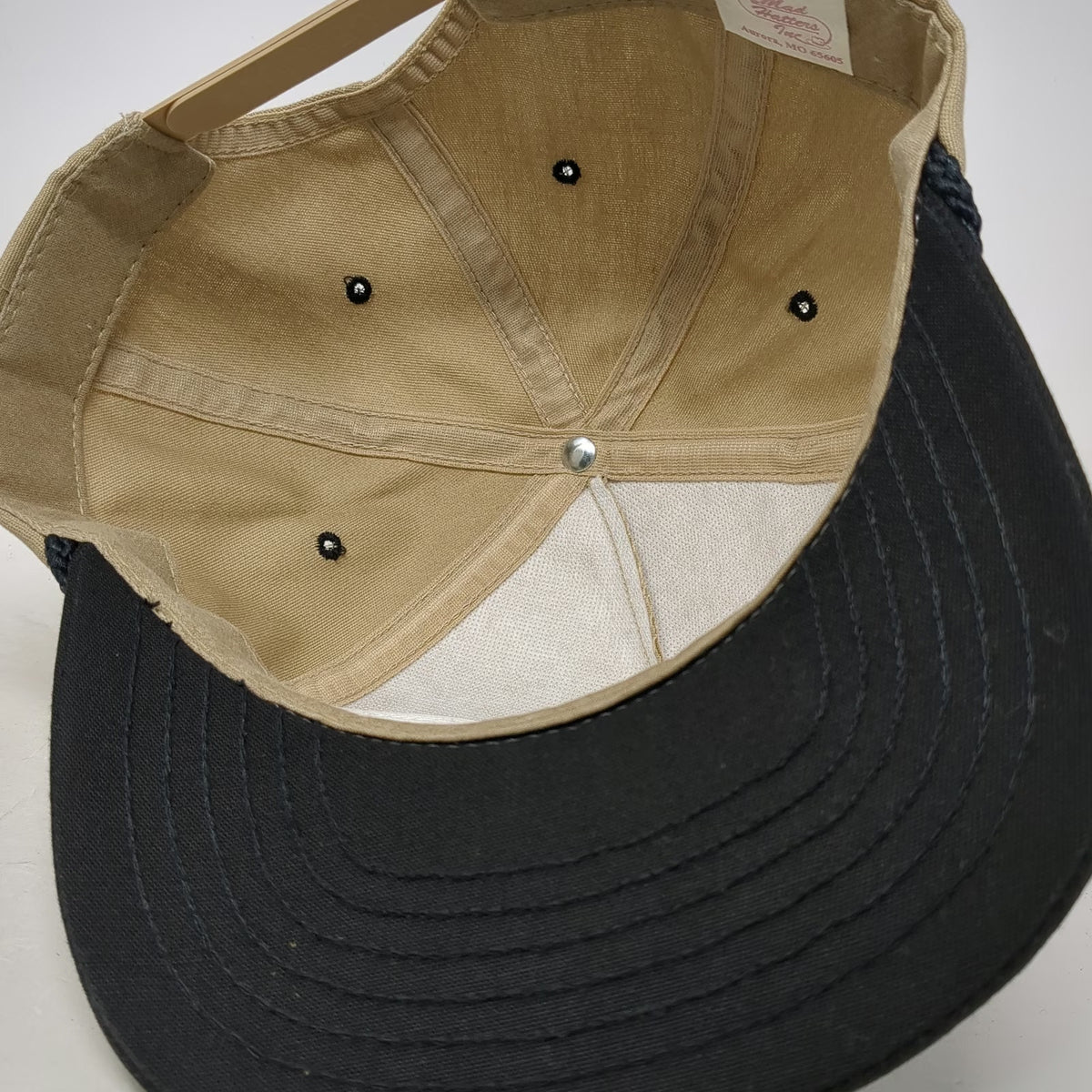 Mad Hatters Inc 5 Panel Beige Black One Size Prime Inc Trucking Rope Hat