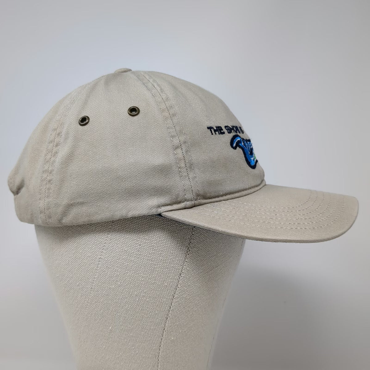 Richardson Baseball Cap Beige One Size Shops at Riverstone Slideback Logo Hat