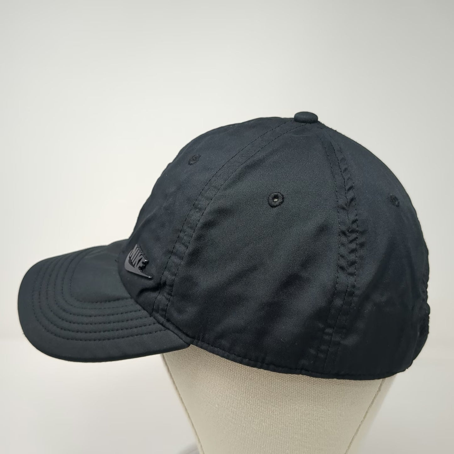 Nike Baseball Cap Black One Size Heritage86 Raised Logo Recycled Polyester Hat