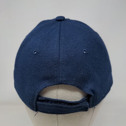 Las Vegas Strapback Hat Blue One Size Adjustable Embroidered 6 Panel