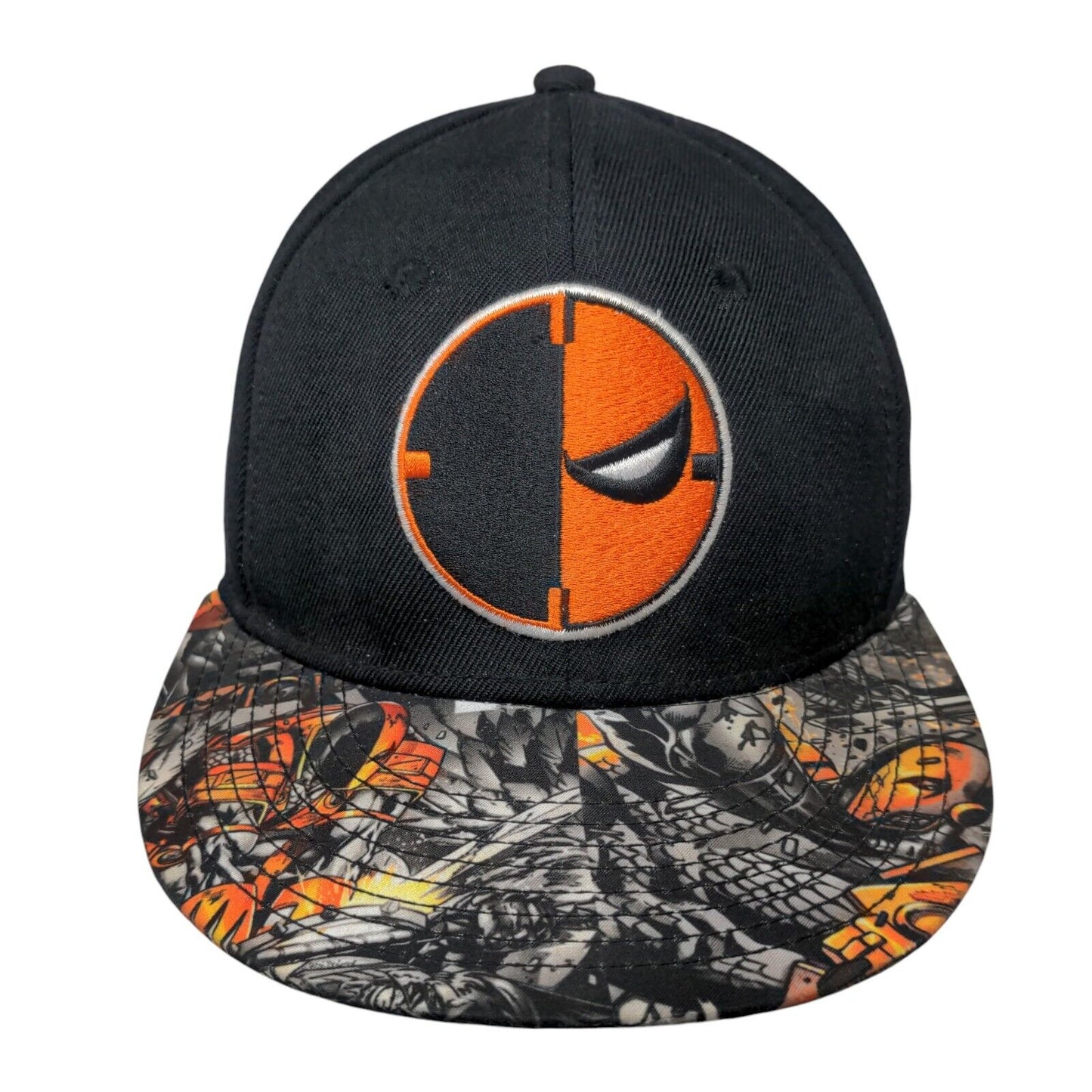 Deathstroke Snapback Hat Multicolor OSFM Adjustable 6 Panel Vent Holes