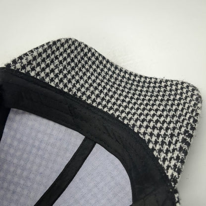 The Hatter Company Baseball Cap Black White One Size Houndstooth Pattern Hat