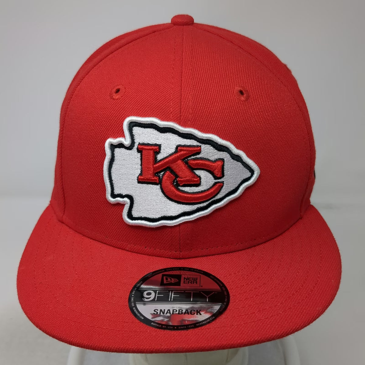 Kansas City Chiefs NFL New Era Snapback Hat Red One Size Flat Brim Arrowhead