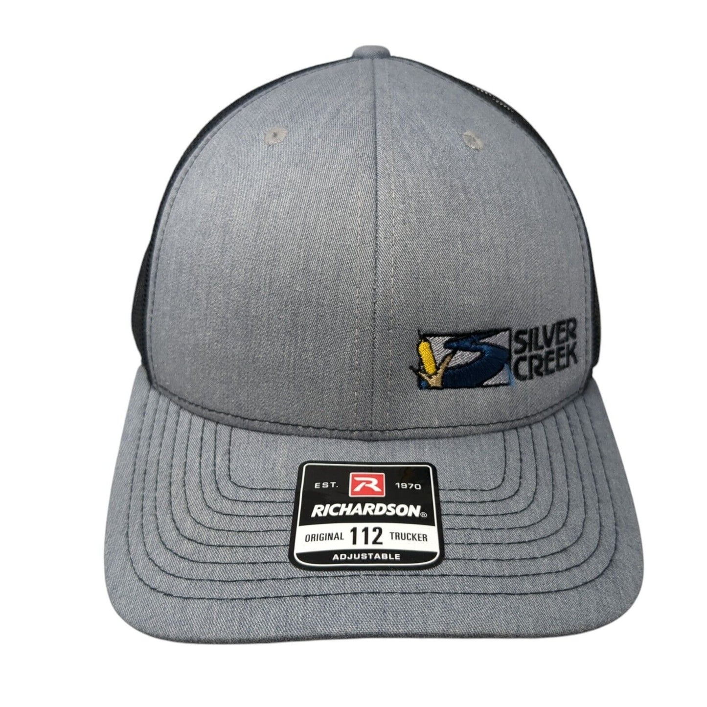 Silver Creek Snapback Mesh Back Trucker Hat Gray One Size Adjustable