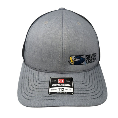 Silver Creek Snapback Mesh Back Trucker Hat Gray One Size Adjustable